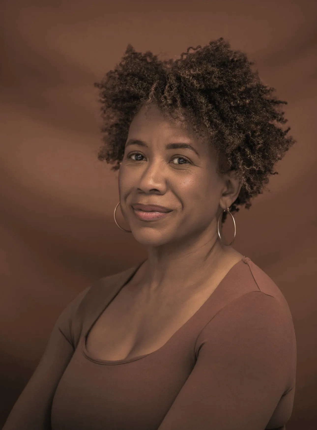 Curly haircut on short curls, shaped to the curl type